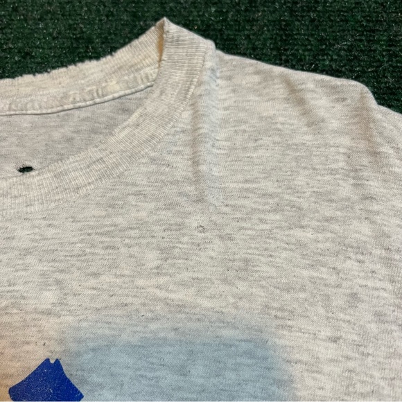 Vintage 90s Washington Redskins Football Distressed Gray T Shirt Size XL 24X31 - Picture 6 of 11